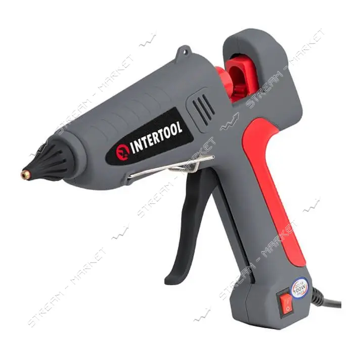Пистолет клеевой Intertool RT-1106 100Вт 230В 215-230С под стержни 10.8-11.5мм 13-30г/мин           