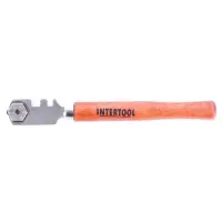 Стеклорез Intertool HT-0521 с 1 роликом                                                             