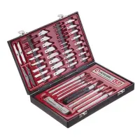 Набор скальпелей Intertool HT-0530 56шт в пластиковом футляре                                       