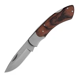 Нож Intertool HT-0594 складной ручка с деревянными вставками                                        