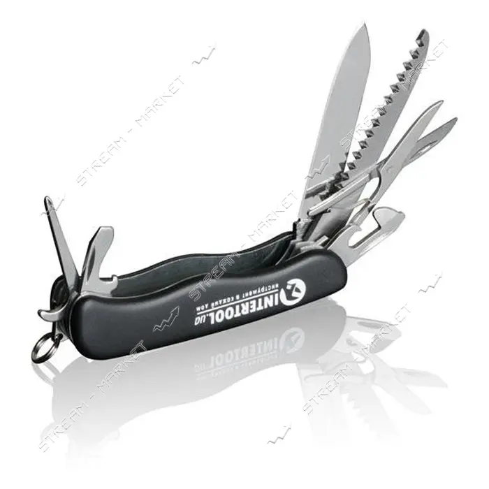 Нож многофункциональный складной Intertool HT-0591 8 в 1                                            