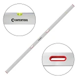 Правило-уровень Intertool MT-2130 300см 2 капсулы вертикальный и горизонтальный с ручками           
