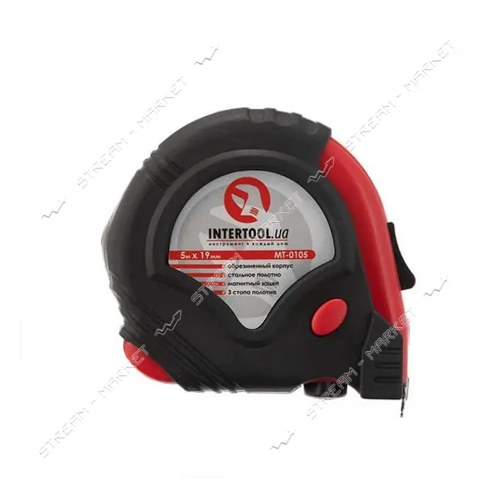 Рулетка Intertool MT-0105 19мм 5м
