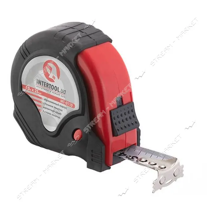 Рулетка Intertool MT-0110  25мм 10м                                                                 