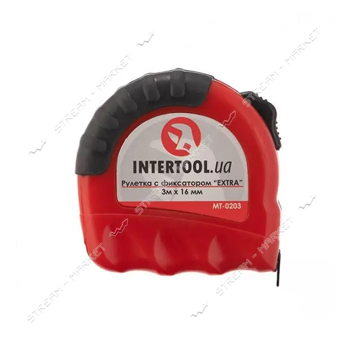 Рулетка с фиксатором Intertool MT- 0203 EXTRA 16мм 3м