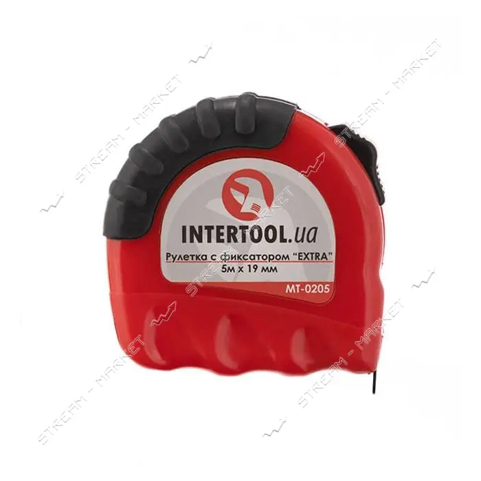 Рулетка с фиксатором Intertool MT- 0205 EXTRA 19мм 5м                                               