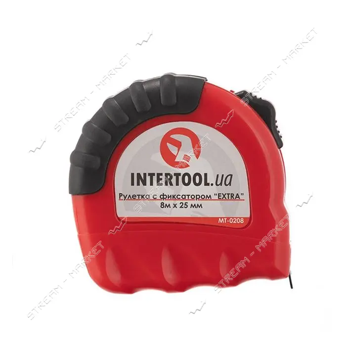 Рулетка с фиксатором Intertool MT- 0208 EXTRA 25мм 8м                                               