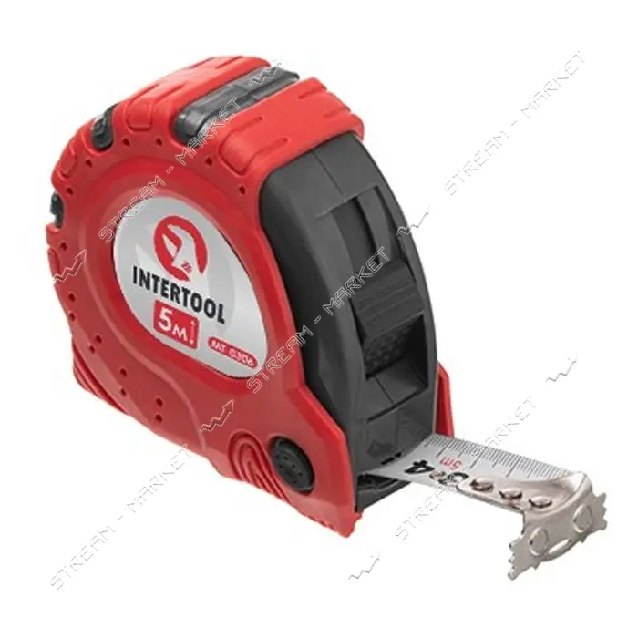Рулетка Intertool MT-0306 Супер Магнит 25мм 5м