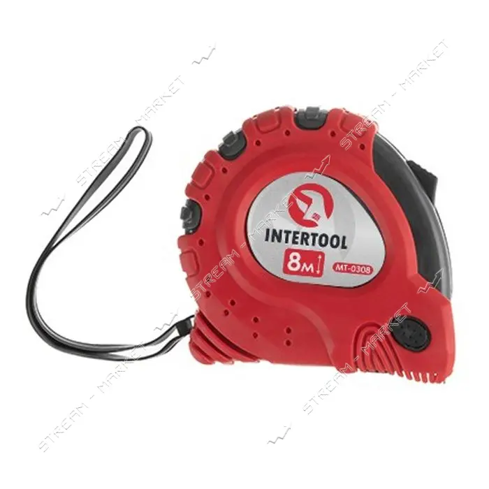 Рулетка Intertool MT-0308 Супер Магнит 25мм 8м