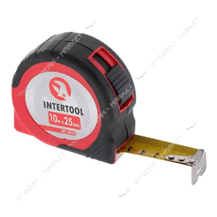 Рулетка Intertool MT-0410 25мм 10м                                                                  