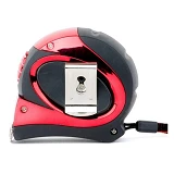 Рулетка Intertool MT-0808 8м x 25мм с автомат. блокировкой на зацепе полотна установлены магниты    