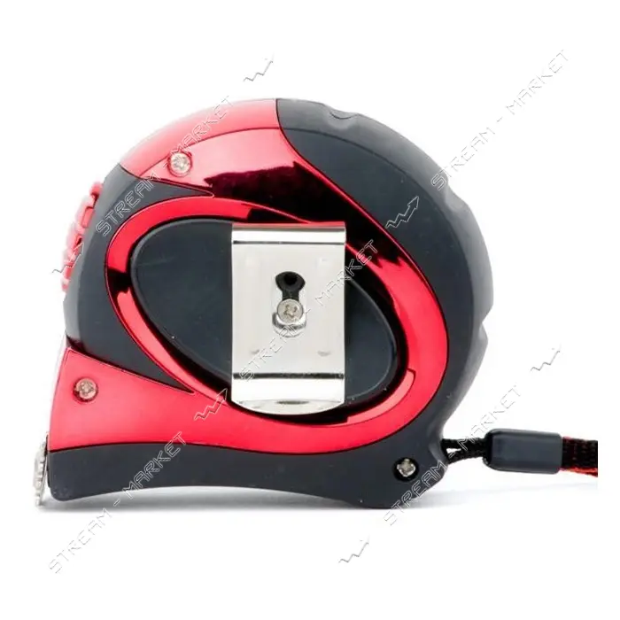 Рулетка Intertool MT-0808 8м x 25мм с автомат. блокировкой на зацепе полотна установлены магниты    