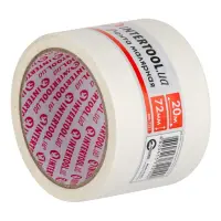 Лента малярная Intertool DM-7221 72мм 20м белая 2шт                                                 