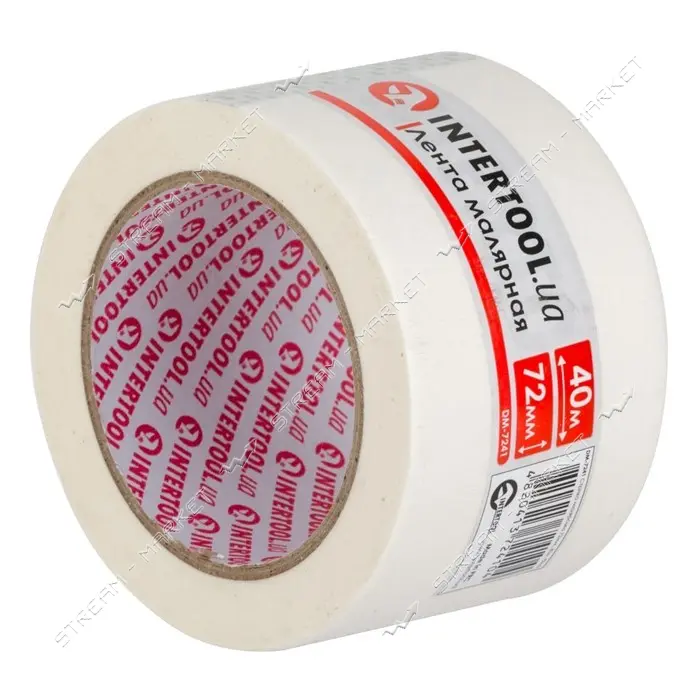 Лента малярная Intertool DM-7241 72мм 40м белая 2шт                                                 