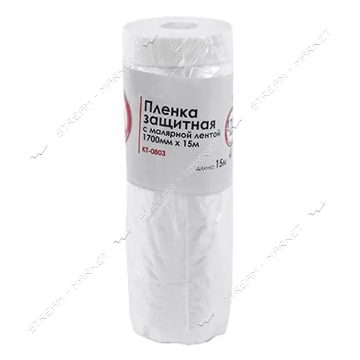 Пленка защитная Intertool KT-0803 с малярной лентой 1700мм 15м