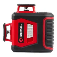 Уровень лазерный Intertool MT-3067 360 градусов 3 лазерные головки зеленый лазер                    