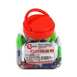 Мини-маркеры перманентные Intertool KT-5011 ассорти L 93мм 80шт