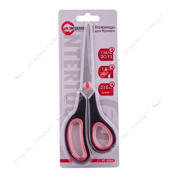 Ножницы для бумаги Intertool HT-0584 215мм