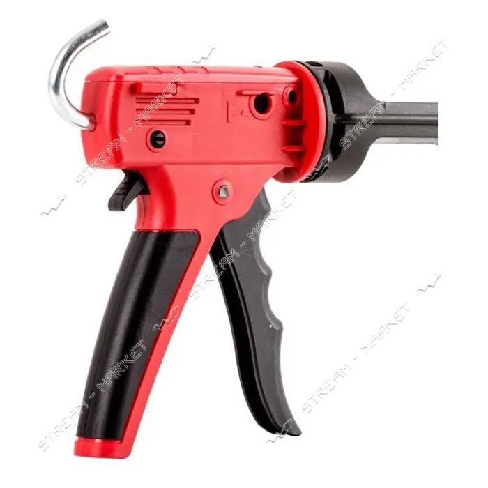 Пистолет для выдавливания силикона Intertool HT-0028 усиленный пластик 2 режима