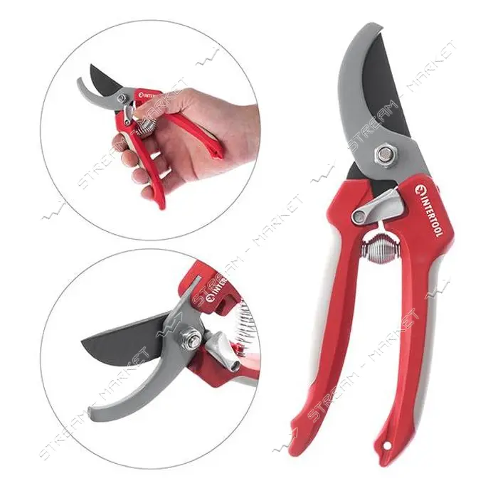 Секатор Intertool FT-1008 185мм                                                                     