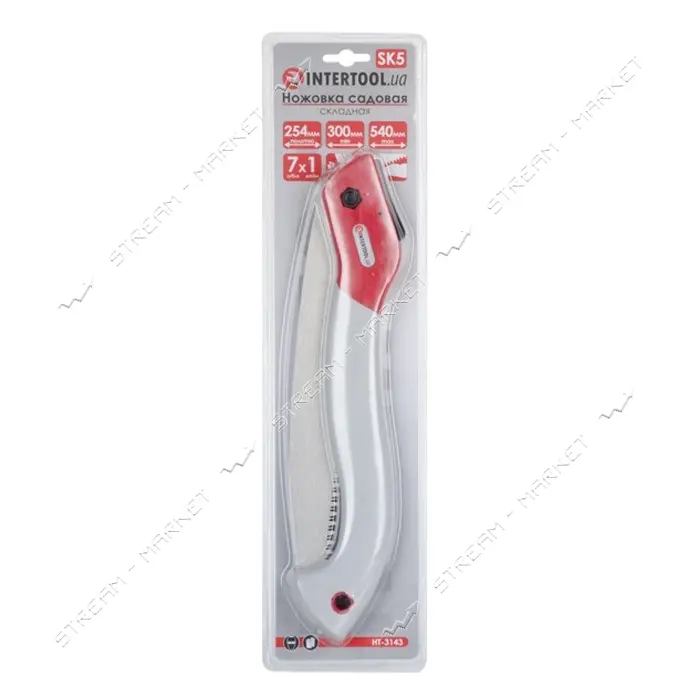 Ножовка садовая Intertool HT-3143 складная 254мм                                                    
