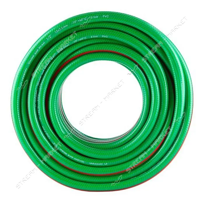 Шланг для воды Intertool GE-4105 PVC четырехслойный армированный 1/2" 30м                           