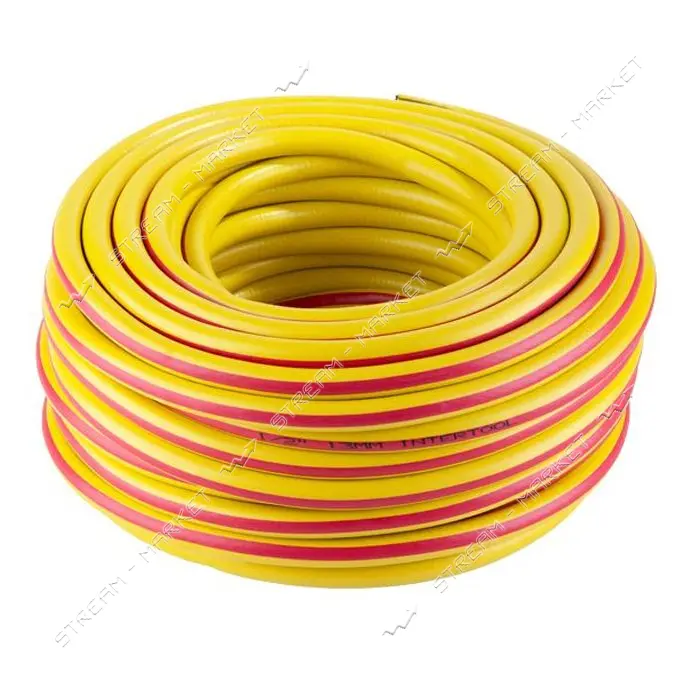 Шланг для полива Intertool GE-4025 PVC трехслойный армированный 1/2" 30м                            
