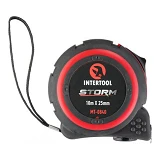 Рулетка с металлическим полотном Intertool MT-0840 10м x 25мм нейлоновое покрытие полотна Storm