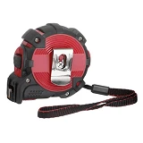 Рулетка с металлическим полотном Intertool MT-0845 5м x 25мм двухстор шкала нейлон. покрытие Storm