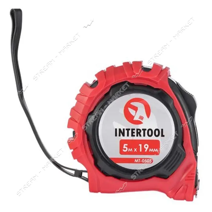 Рулетка с фиксатором Intertool MT-0505 Магнит 5м x 19мм                                             
