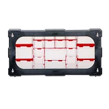 Органайзер Intertool BX-4023 двухсторонний 19.5" 495х255х160мм 22 ячейки                            