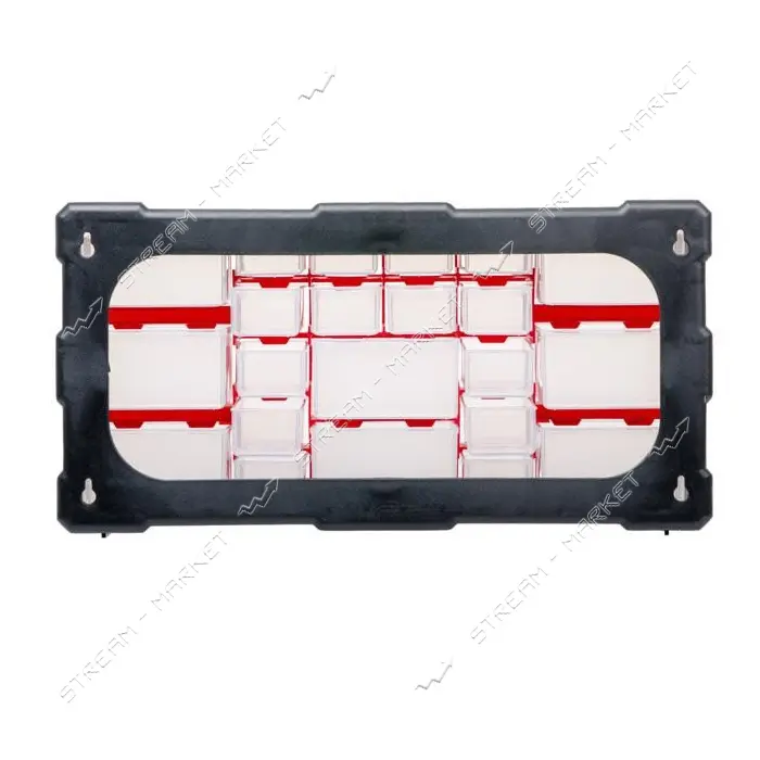 Органайзер Intertool BX-4023 двухсторонний 19.5" 495х255х160мм 22 ячейки                            