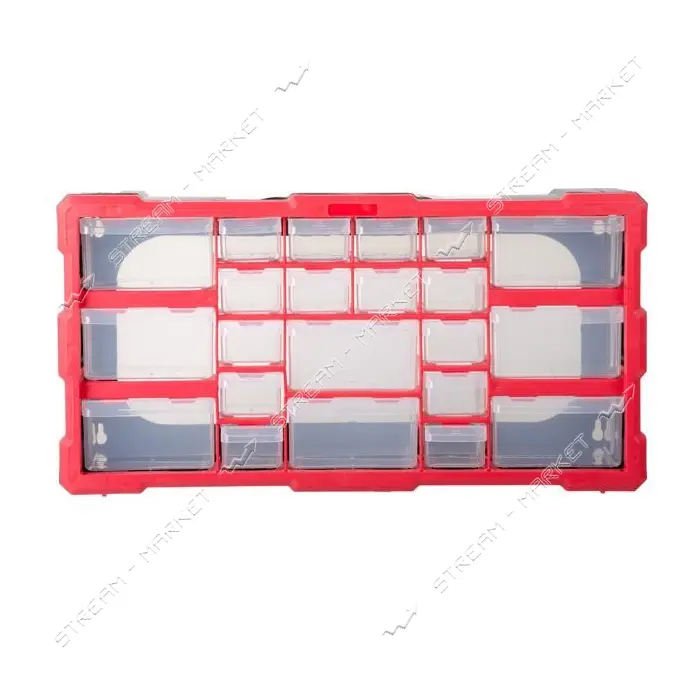 Органайзер Intertool BX-4023 двухсторонний 19.5" 495х255х160мм 22 ячейки                            