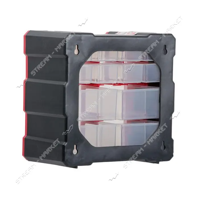 Органайзер Intertool BX-4024 двухсторонний 10.5" 265х260х160мм 12 ячеек                             