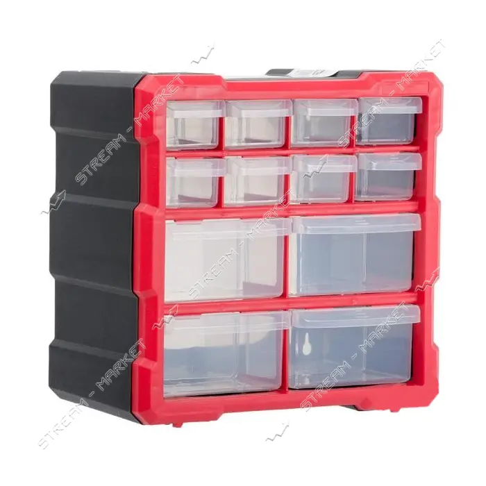 Органайзер Intertool BX-4024 двухсторонний 10.5" 265х260х160мм 12 ячеек                             