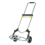 Тележка ручная Intertool LT-9010 алюминиевая складная до 80кг колеса 170мм 450x485x1090мм