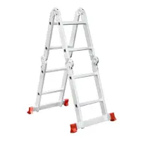 Лестница Intertool LT-0028 алюминиевая мультифункциональная трансформер 4x2 ступ. 2.50м             