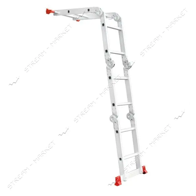 Лестница Intertool LT-0028 алюминиевая мультифункциональная трансформер 4x2 ступ. 2.50м             