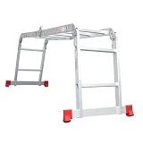 Лестница Intertool LT-0028 алюминиевая мультифункциональная трансформер 4x2 ступ. 2.50м             