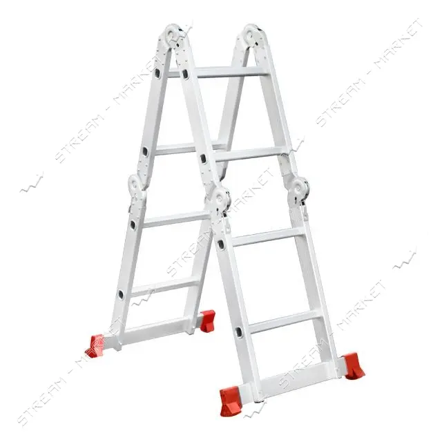 Лестница Intertool LT-0028 алюминиевая мультифункциональная трансформер 4x2 ступ. 2.50м             