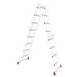 Лестница Intertool LT-0029 алюминиевая мультифункциональная трансформер 4x4ступ. 4.75м