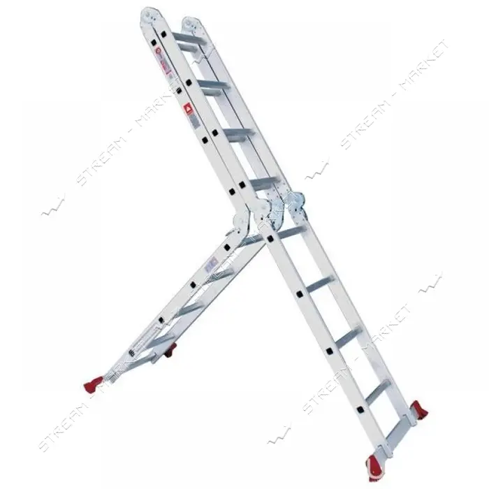 Лестница Intertool LT-0029 алюминиевая мультифункциональная трансформер 4x4ступ. 4.75м