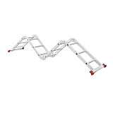 Лестница Intertool LT-0030 алюминиевая мультифункциональная трансформер 4x3ступ. 3.70м