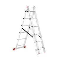 Лестница Intertool LT-0306 алюминиевая 3-х секционная универсальная раскладная 3x6ступ. 3.41м       