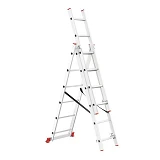 Лестница Intertool LT-0306 алюминиевая 3-х секционная универсальная раскладная 3x6ступ. 3.41м       