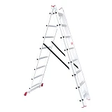 Лестница Intertool LT-0308 алюминиевая 3-х секционная универсальная раскладная 3x8ступ. 5.09м       