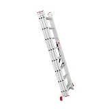 Лестница Intertool LT-0308 алюминиевая 3-х секционная универсальная раскладная 3x8ступ. 5.09м       
