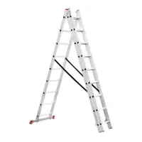 Лестница Intertool LT-0309 алюминиевая 3-х секционная универсальная раскладная 3x9ступ. 5.93м       
