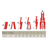 Лестница Intertool LT-0311 алюминиевая 3-х секционная универсальная раскладная 3x11ступ. 6.7м       