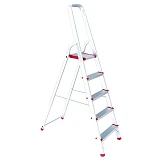 Стремянка Intertool LT-1005 алюминиевая 5 ступеней высота до платформы 1065мм                       